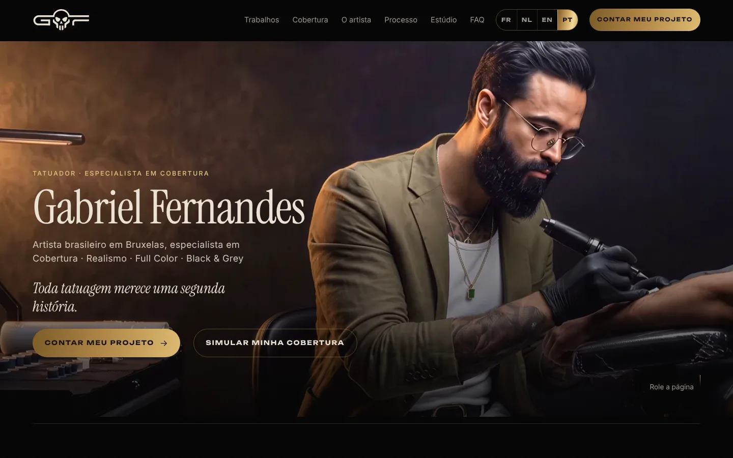 GF Tattoo Studio — Uccle, Bruxelas · Estúdio de tatuagem